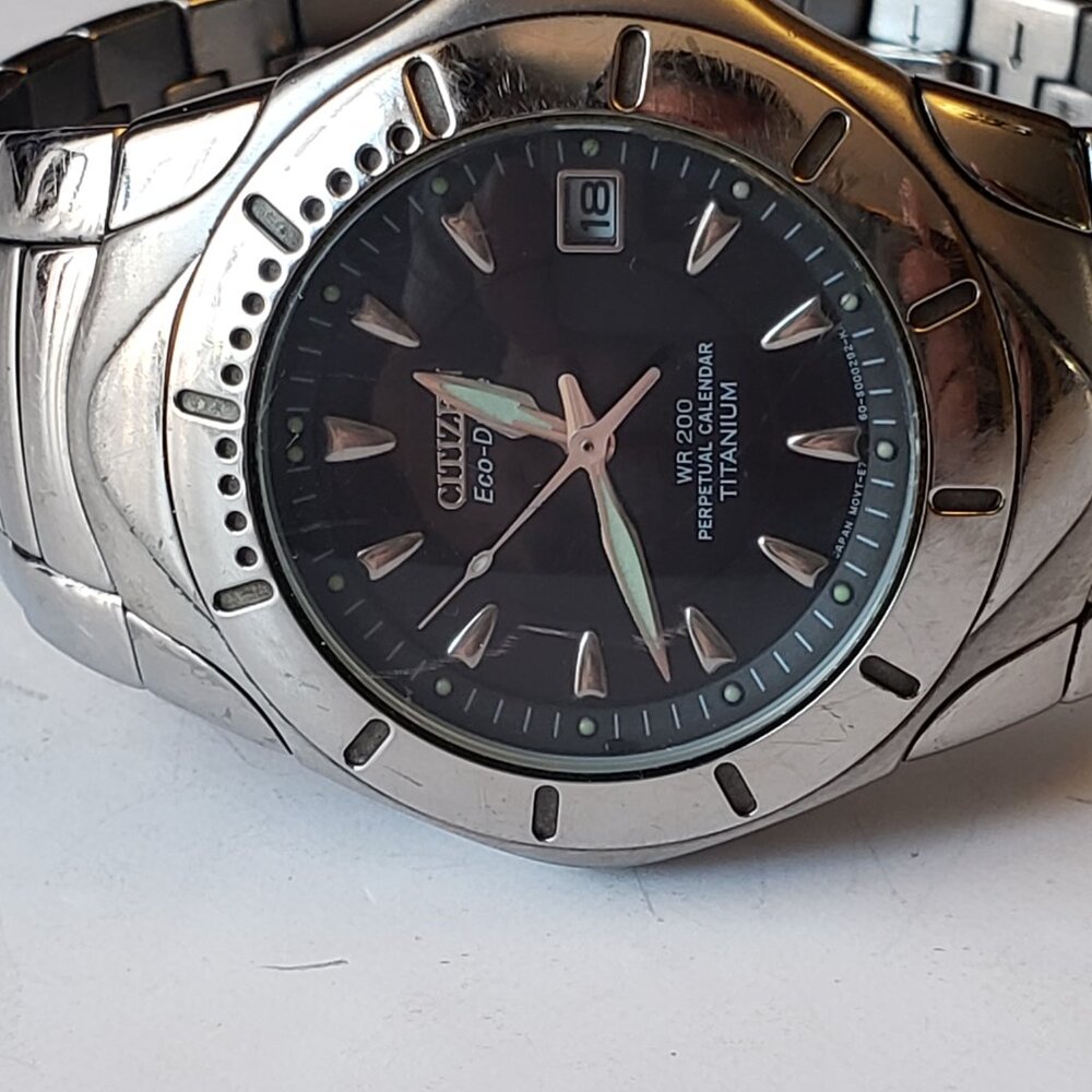 Citizen Eco-Drive WR 200 Titanium Perpetual Calendar